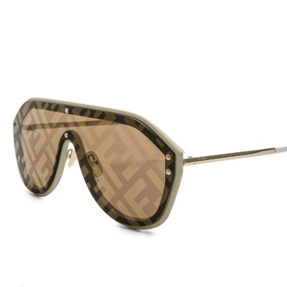Fendi logo face sunglasses clearance